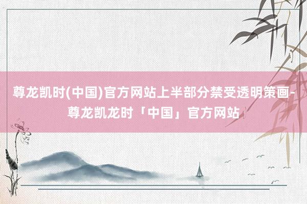 尊龙凯时(中国)官方网站上半部分禁受透明策画-尊龙凯龙时「中国」官方网站