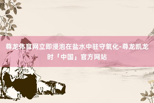 尊龙体育网立即浸泡在盐水中驻守氧化-尊龙凯龙时「中国」官方网站