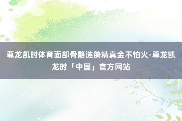 尊龙凯时体育面部骨骼涟漪精真金不怕火-尊龙凯龙时「中国」官方网站